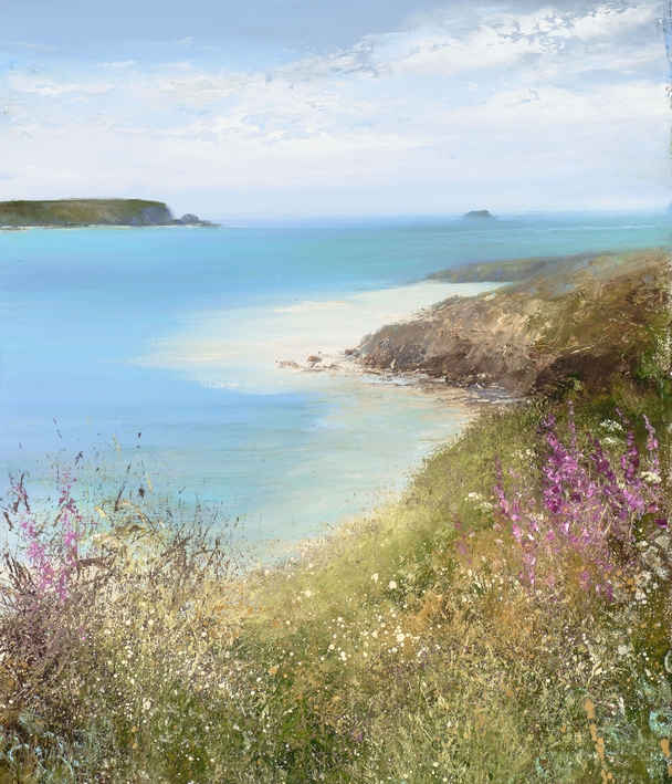 AMANDA HOSKIN - summer flowers at rock, daymer bay 